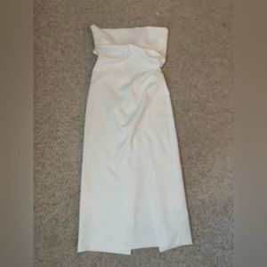 Zara white midi dress